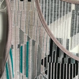 Sheer textured see through tank